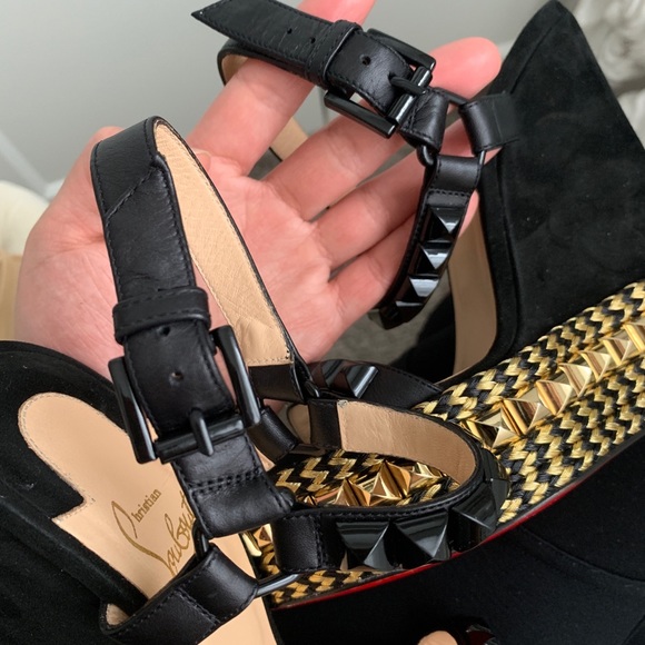 Christian Louboutin Espadrille Cataclou Wedges - Picture 5 of 5